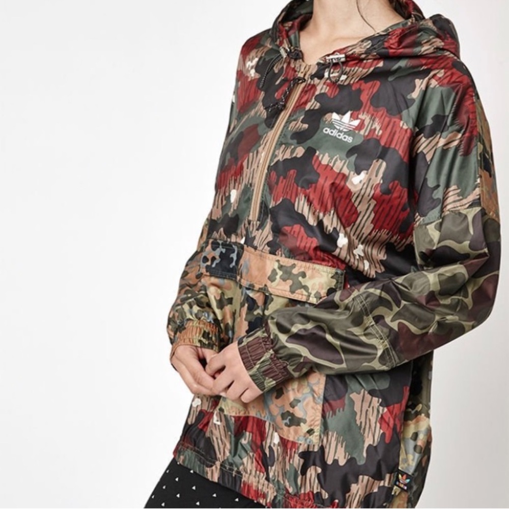 ADIDAS PHARRELL WILLIAMS HU HIKING CAMO WINDBREAKR, SIZE SMALL - Picture 3 of 12
